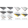 Galvanized Stair Tread with Yellow Abrasive Anti-slip Nosing Factory Directly Sale